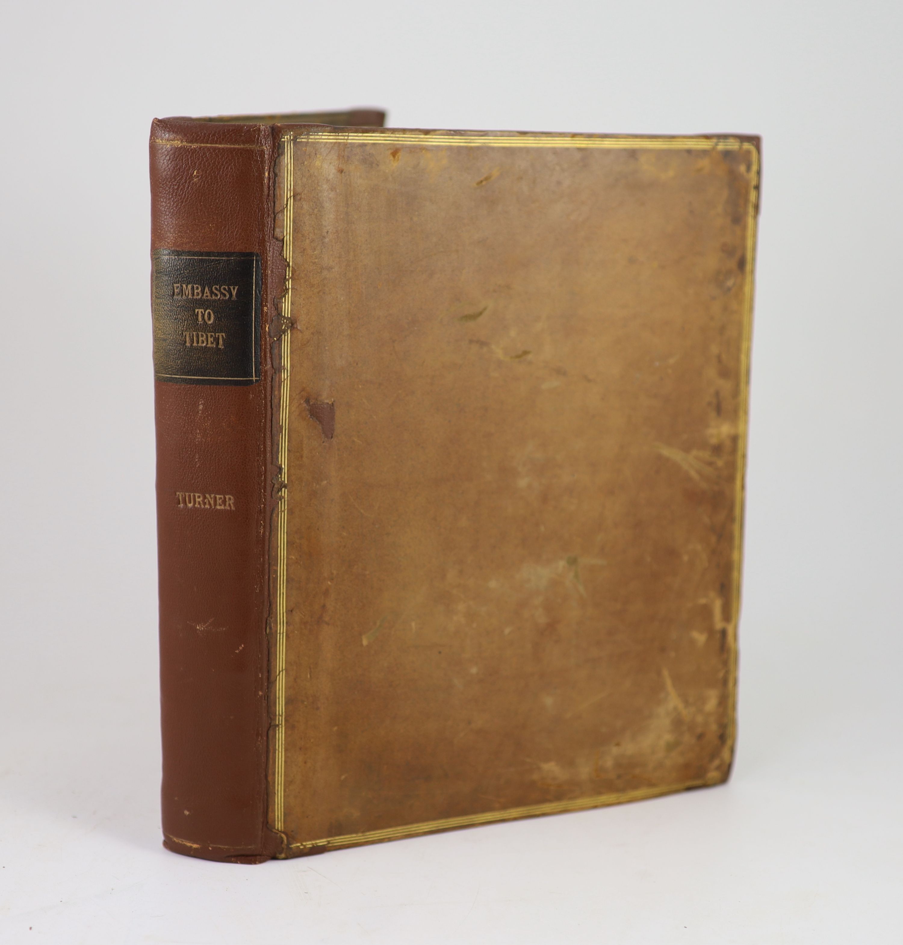 Turner, Capt. Samuel - An Account of an Embassy to the Court of the Teshoo Lama, in Tibet; containing a Narrative of a Journey through Bootan, and part of Tibet. engraved